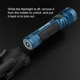 thumbnail image 4 of OLIGHT Seeker 4 Pro Rechargeable Flashlights, High Powerful Bright Flashlight 4600 Lumens with USB C Holster, Waterproof for Emergencies, Camping, Searching (Midnight Blue)(Cool White 5700K~7000K), 4 of 9