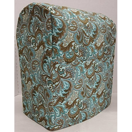 Brown & Teal Paisley Kitchenaid Stand Mixer Cover (All ...