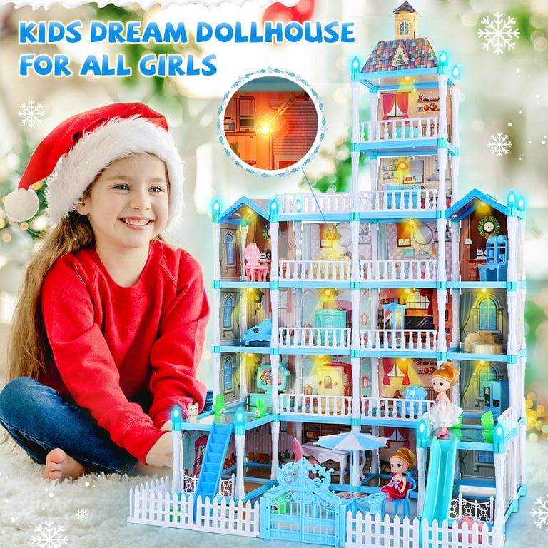 Pretend play dollhouse furniture toys Wooden dolls house kids girls to –  The Magical Dollhouse