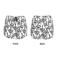 thumbnail image 3 of Rateoe Hand Drawn Snake Printed 2 in 1 Women's Workout Shorts for Athletic Gym Running Shorts with Phone Pockets-X-Large, 3 of 7