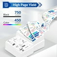thumbnail image 5 of VIPink 62XL Ink Compatible for 62XL Ink Cartridge Envy 5745 Ink Cartridges and Envy 5540 5640 5660 7640 7645 Officejet 5740 8040 Series Printer (Tri-color, 1-Pack）, 5 of 6