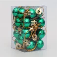 thumbnail image 3 of 24 piezas/caja 2CM Mini bola de Navidad colgante para fiesta de Navidad bola colgante adorno para ventana de techo de centro comercial árbol de Navidad, 3 of 5