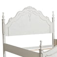 thumbnail image 5 of Benjara Princess Floral Motif Carvings Full Size Bed - Antique White, 5 of 7