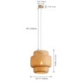 thumbnail image 7 of Aiwen Unique Geometric Rattan Pendant Light Modern Exquisite Hanging Ceiling Lamp, 7 of 7
