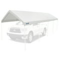thumbnail image 4 of King Canopy 10ft x 27ft 180gsm Polyethylene White Drawstring Carport Canopy Cover, 4 of 9