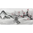 thumbnail image 4 of Cherry Blossom Mouse Pad (31.5x15.7 in) White Extended Gaming Mouse Pad Large Japanese Non-Slip Rubber Base Desk Protector with Stitched Edges Sakura Full Desk Mousepad XXL, 4 of 6