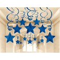 thumbnail image 1 of Swirl Decorations AimtoHome Party Blue con estrella, paquete de 30, 1 of 3