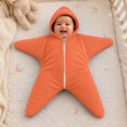 thumbnail image 6 of felwors Baby Starfish Onesie,Cozy Star Babies Swaddle Bag,Infant Soft Fleece One Piece Romper,Fall Winter Warm Outfits, 6 of 7