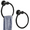 Black, variant on AAOMASSR 2 Pack Towel Ring Brushed Nickel for Bathroom，SUS 304 Heavy Duty Stainless Steel Hand Towel Holder Round Bath Towel Holder Hangers with Wall Mount Hardware（Silver）