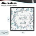 thumbnail image 4 of Stupell Industries Farmhouse Don't Let The World Change Black Floating Frame Canvas Art, 18 x 18, by Kim Allen, 4 of 8