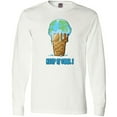 thumbnail image 3 of Inktastic Keep It Cool Melting Earth Ice Cream Cone Long Sleeve T-Shirt, 3 of 5
