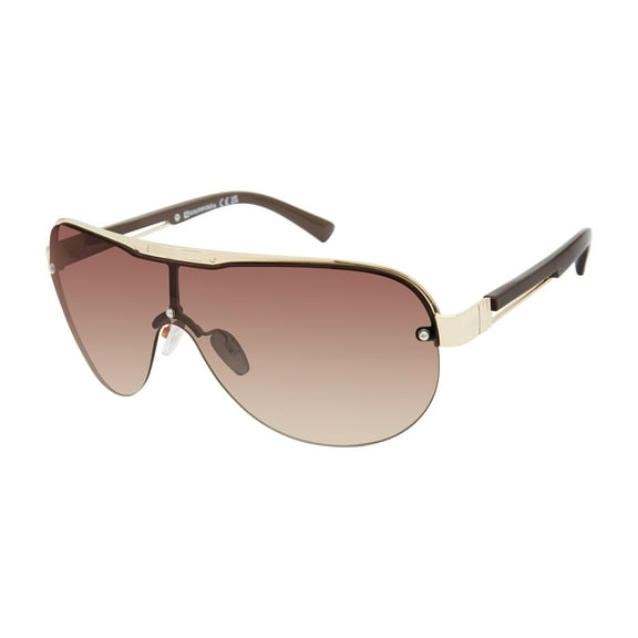 Southpole Men's 5075SP Retro Shield UV400 Protective Rectangular Fashion Sunglasses, 140mm