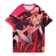 thumbnail image 4 of Hazbin Hotel Moda Casual Mujer Impreso Manga Corta Cuello Redondo Pullover Tops Rojo/XL, 4 of 6