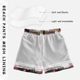 thumbnail image 3 of FORMRS Boys Swim Trunks Quick Dry Mesh Lining Beach Boardshorts, Sizes XS-XL, Black Lucky Cat, 3 of 7