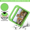 thumbnail image 2 of iPad Mini 7 Case Kids, iPad Mini 6 Case Kids, EVA Handle Kickstand Kids Friendly Case with Shoulder Strap Lightweight Shockproof Protective Case for Apple iPad mini 6 7 8.3",Green, 2 of 6