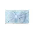 thumbnail image 3 of Baby Soft Mesh Bow Headbands for Everyday Wear - Elastic Comfort for Toddlers and Everyday Casual Hair Accessories, 0-36 Months, Blue, 3 of 3