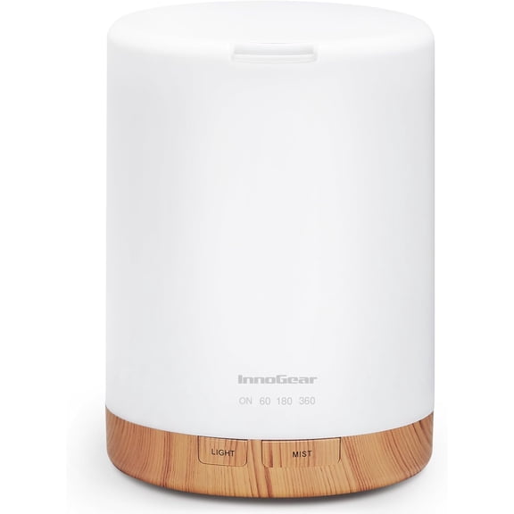 300ML Essential Oil Diffuser, Premium 5-in-1 Ultrasonic Aromatherapy Diffusers Scent Humidifier Aroma Diffuser Vaporizer Auto-Off Timer for Room Office Home, Yellow, Medium