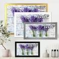 thumbnail image 4 of Designart 'Fresh Lavender Bouquets On Wood' Farmhouse Framed Art Print, 4 of 4