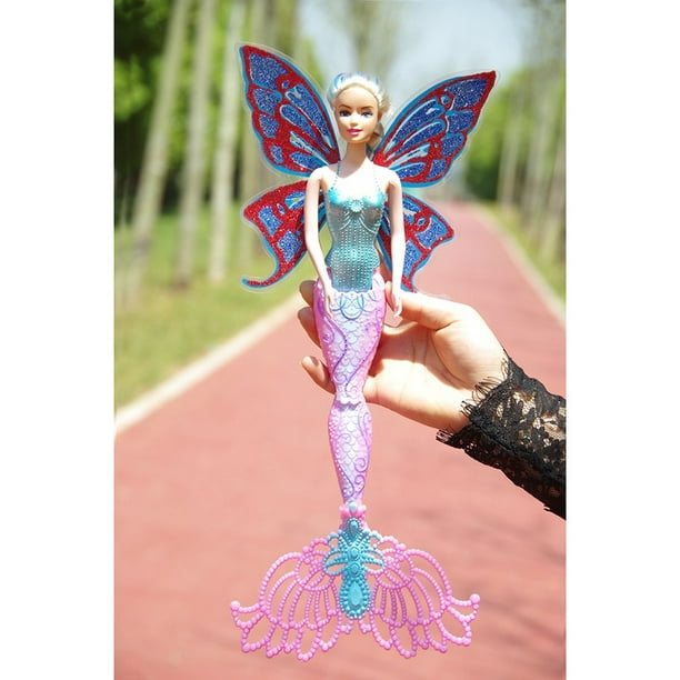 Gprince sirène princesse fée volante avec ailes cadeau poupée