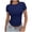 Z683 Dark Blue, variant on Landzoo Women'S Shirts Solid Color Short Sleeve Crew Neck T-Shirt Summer Loose Fit Women Tops Size L Dark Blue