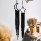 thumbnail image 1 of Atrapasueños Black Star - Macramé hecho a mano, 1 of 2