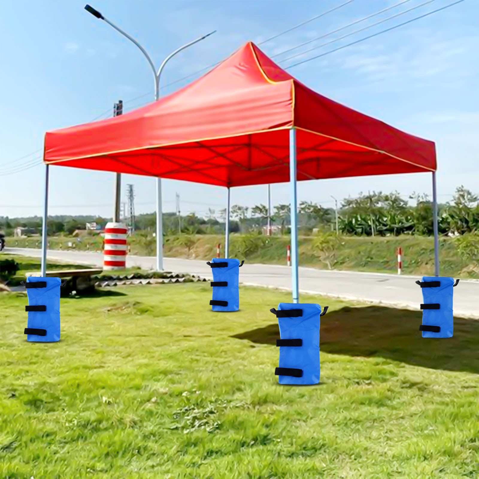 Lylong Outdoor Use Outdoor Activities Tent Water Weight Bag Water Weight Bag For Tent 20L Waterproof Fabric Compact Size