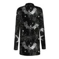 thumbnail image 4 of GaThRRgYP October Cardigan Open Front Style,Women's Fashion Halloween Printed Long Sleeved Cardigan Jacket Black XL, 4 of 6