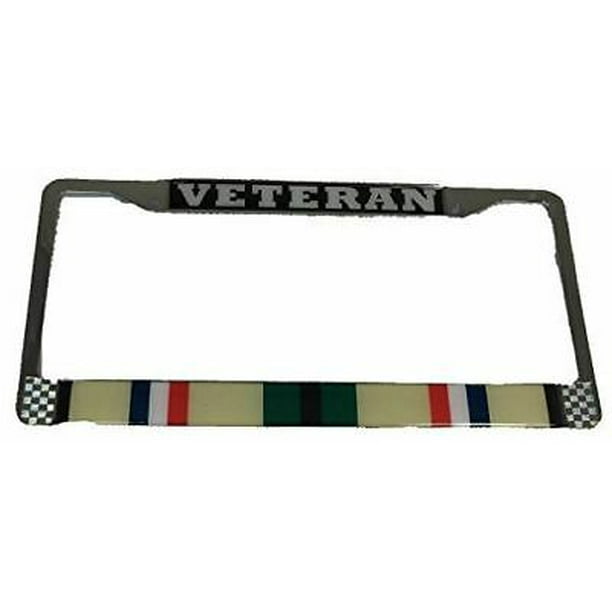 OPERATION DESERT STORM ODS GULF WAR VETERAN W/ RIBBON METAL LICENSE PLATE FRAME