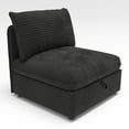 thumbnail image 6 of Modern L Shaped Convertible Sectional Sofa, 4 Seats Corduroy Upholstered Modular Couch With Storage For Living Room Office Apartment, 6 of 11