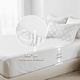 thumbnail image 6 of Davulos King Size Comforter Sets, White Bed in a Bag 7 Pieces Boho Tufted Bed Set for All Seasons, Shabby Chic Embroidery Bedding with Comforter, Sheet, Pillowcases & Shams, 6 of 9
