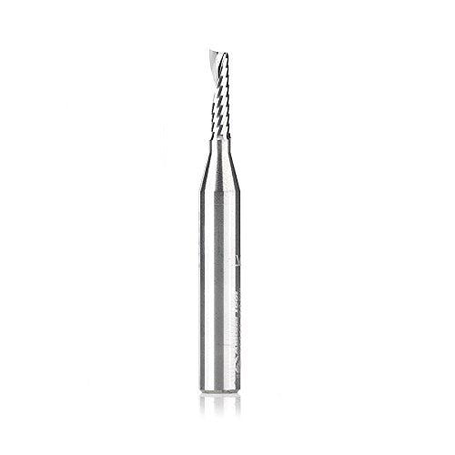 Amana Tool Sc Spiral O Single Flute Plastic Cutting 1 8 D X 1 2 Ch X 1 4 Shk X 2 Inch Long Up Cut Cnc Router Bit With Mirror Finish Walmart Com Walmart Com