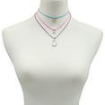 thumbnail image 3 of Wonder Nation Silver-Tone Trio Bright Girls Unicorn Layered Necklace Set., 3 of 4