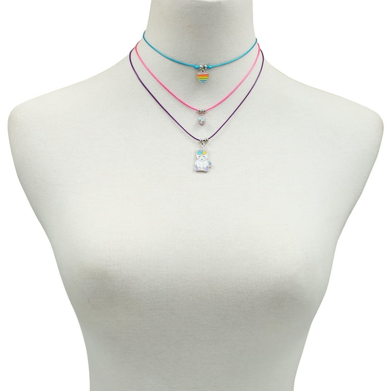 Wonder Nation Silver-Tone Trio Bright Girls Unicorn Layered Wonder Nation Silver-Tone Trio Bright Girls Unicorn Layered