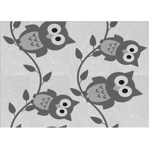 Ahgly Company Machine Washable Indoor Rectangle Transitional Gray Area Rugs, 2' x 4'