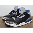 thumbnail image 3 of A i r-Jor-dan 3 Retro Sport Blue Mens Size 9.5 Blue Black Grey, 3 of 6