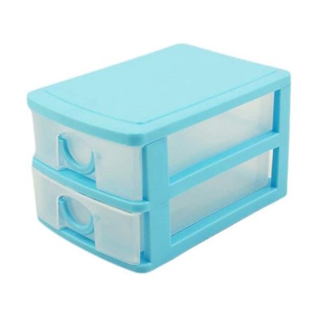 2/3 Layers Plastic Drawer Type Makeup Storage Box Desk Sundries Container Cosmetics Desktop Organizer
