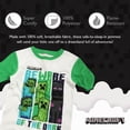 thumbnail image 3 of Conjunto de pijama Minecraft para niños, 4 piezas, 100% algodón, ajuste ceñido, 6 años, 3 of 7