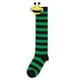 thumbnail image 7 of Kids Halloween Long Striped Knee High Socks 3D Bee Witch Thin Tube Socks for Girl Halloween Costume Accessories, 7 of 7