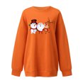 thumbnail image 4 of Sudadera de manga larga con estampado navideño informal con cuello redondo para mujer a la moda Fridja  fhghd718, 4 of 4