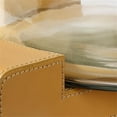 thumbnail image 4 of Jamie Young Co Vector Leather Hurricane in Antique Brass Finish, 4 of 5