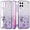 Purple, variant on for Samsung A42 5g Case Clear Glitter Sparkle Aesthetic Samsung Galaxy A42 5g Phone Case Silicone TPU Soft Flower Transparent Shockproof Cover Purple Slim (Silver-Pink)