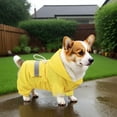 thumbnail image 5 of Hooded Dog Rain Jacket with Reflective Strips - Waterproof Pet Poncho for Small & Medium Dogs - Complete Coverage 4-Leg Design, 5 of 6