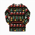 thumbnail image 4 of sdbrld Unisex Kids Christmas Matching Pajamas Outfit Sets for Boys Girls Holiday Sleepwear Top and PJs Pants 2Pcs Sets Dark Green Sizes 8-9 Years, 4 of 9