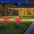 thumbnail image 6 of zhmrfg Solar LED Rose Flower Lights, Waterproof 7-Head Outdoor Garden Stake Lights, Perfect for Yard Pathways Patio Decor, Auto On/Off Energy Efficient Solar Powered Ideal for Garden Beautification, 6 of 6
