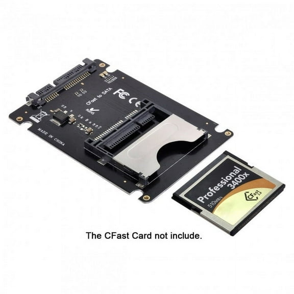 JSER CFast 2.0 to SATA Card Adapter 2.5" Case SSD HDD CFast Card Reader for PC Laptop