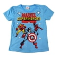 thumbnail image 1 of Playera Marvel Niño 3X Super Heroes Azul, 1 of 3
