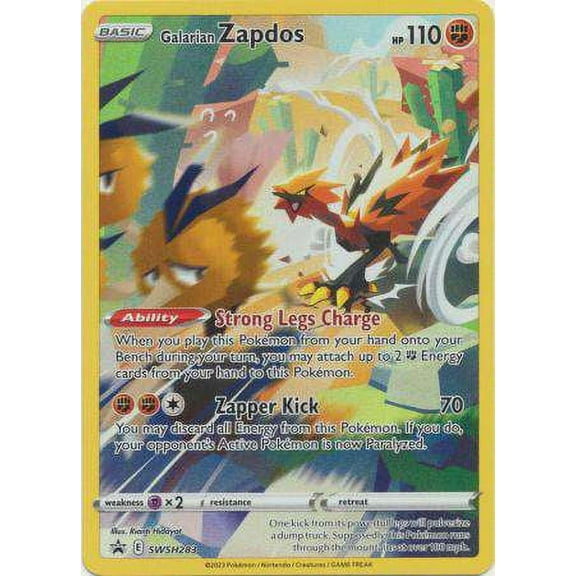 Pokemon Sword & Shield Ultra Rare Galarian Zapdos SWSH283