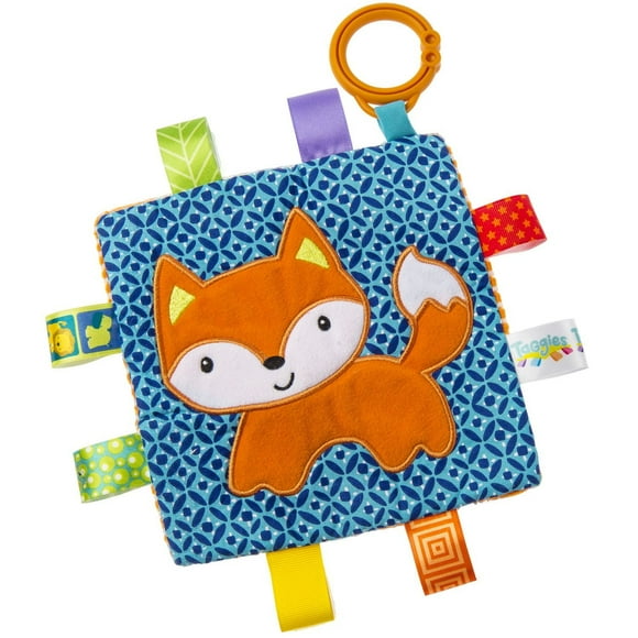 Mary Meyer - Baby Taggies Crinkle Me - Soothing, Sensory Toy, Crinkle Paper and Squeaker, Stroller and Car Seat Toy - Fox