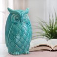thumbnail image 2 of Sagebrook Home Ceramic Owl Decor, 10", Teal, 2 of 2