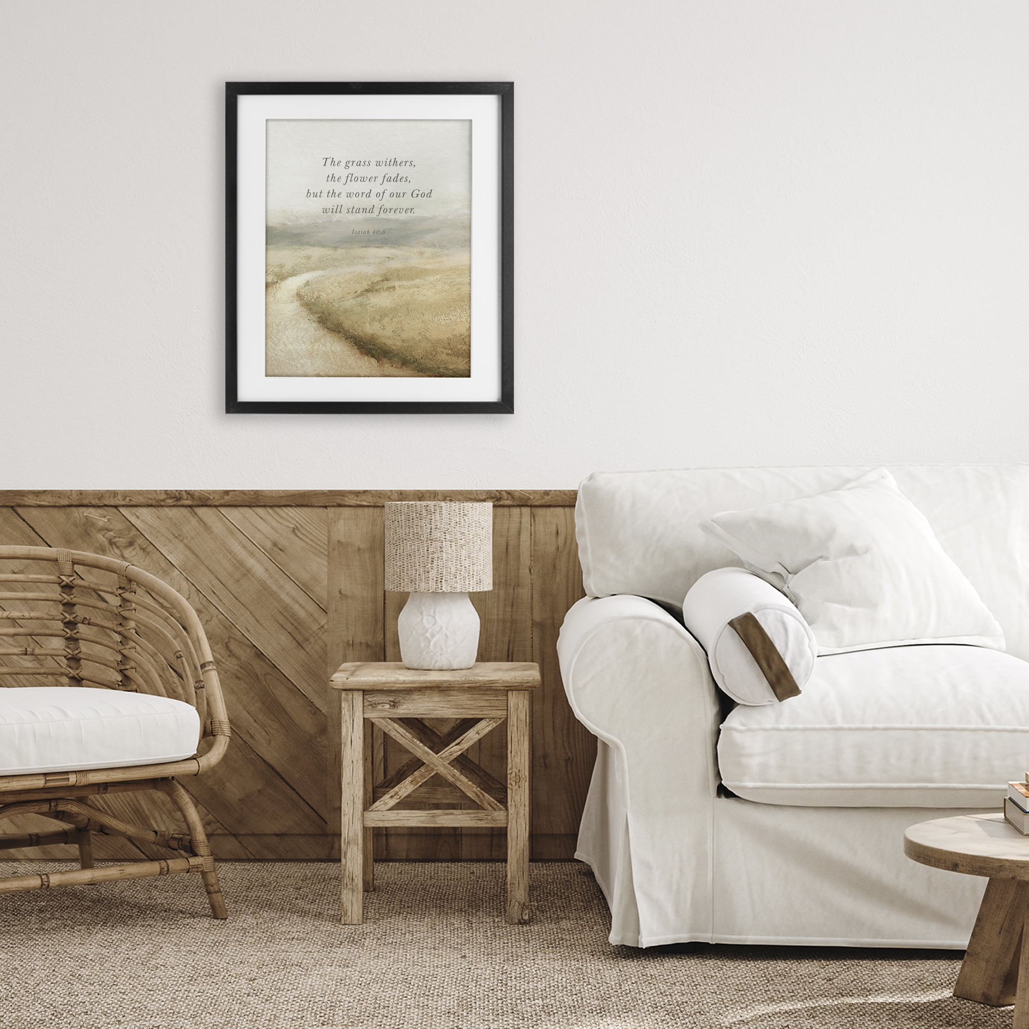 Stupell Industries Word Of God Isaiah Proverb Black Framed Print Under Glass, design by John Spaeth